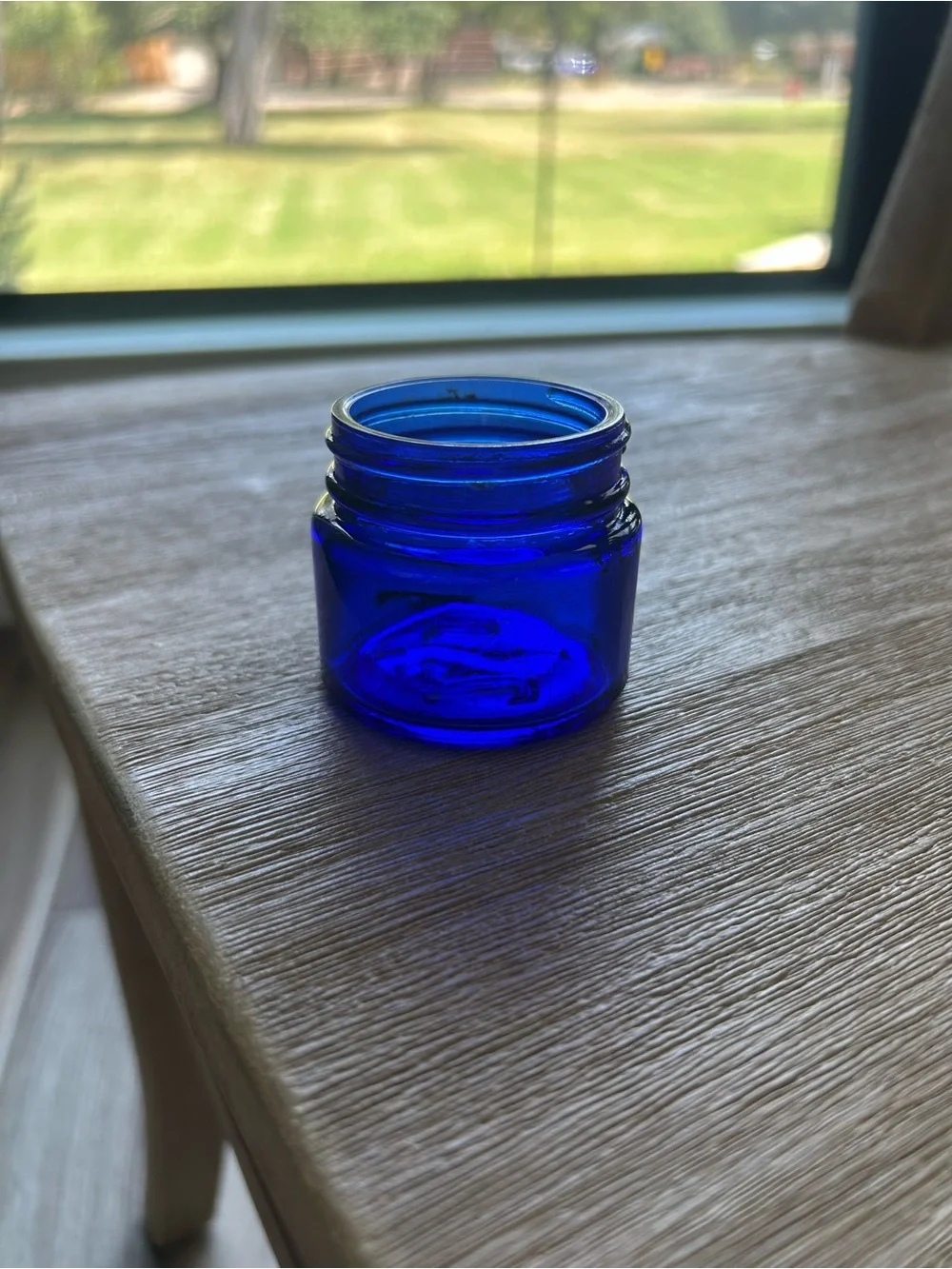 Antique noxzema cobalt